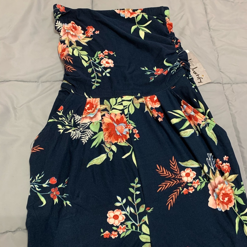 Flower print jumper with pockets